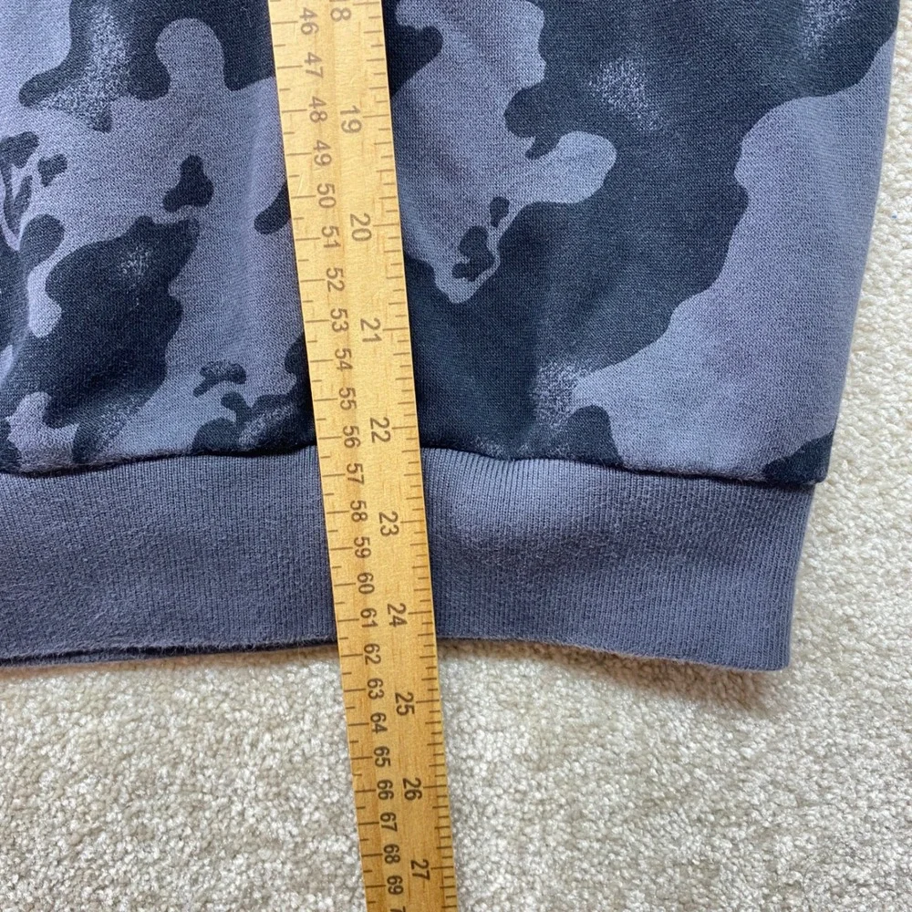 Adidas Sweatshirt Men Medium Camo Quarter‎ Zip Pullover Activewear